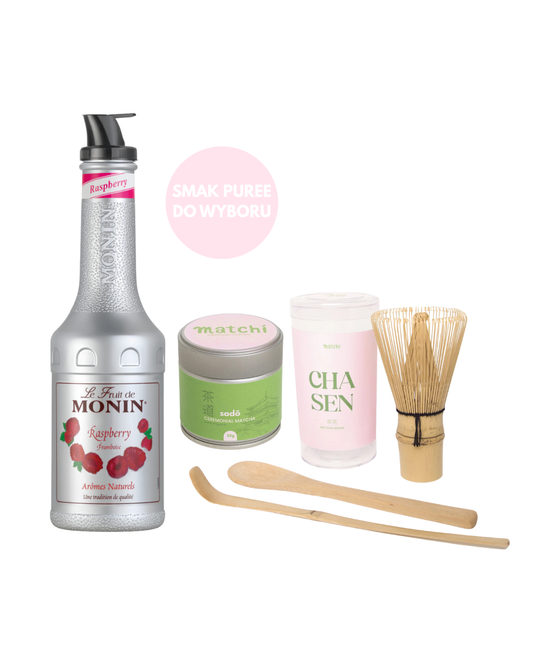 Zestaw Prezentowy Matcha Special Set - SADŌ CEREMONIAL MATCHA + CHASEN  & CHASHAKU + PUREE MONIN