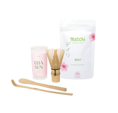 Zestaw Prezentowy Matcha Essentials - DEIRĪ EVERYDAY MATCHA & CHASEN i CHASHAKU