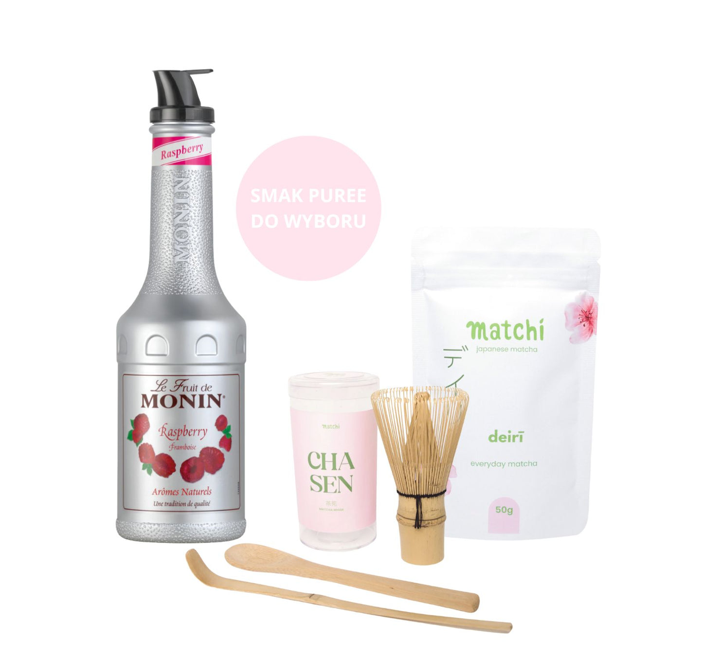 Zestaw Prezentowy Matcha Special Set - DEIRĪ EVERYDAY MATCHA + CHASEN  & CHASHAKU + PUREE MONIN